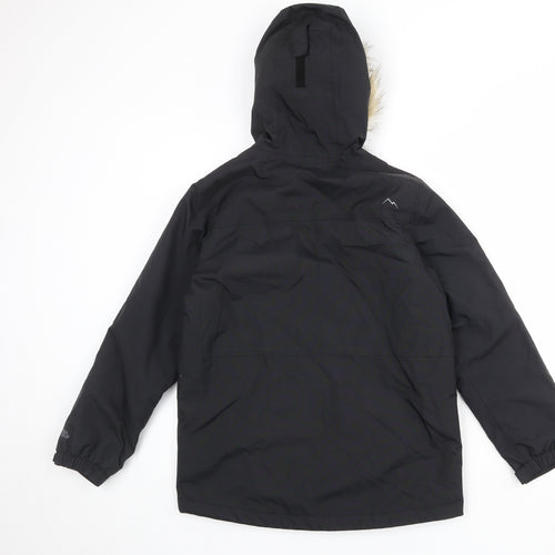 Peter Storm Boys Black Windbreaker Jacket Size 11-12 Years Zip