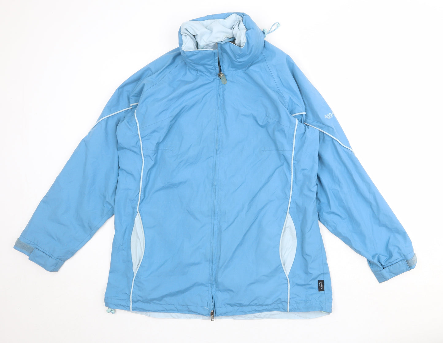 Regatta Womens Blue Windbreaker Jacket Size 14 Zip