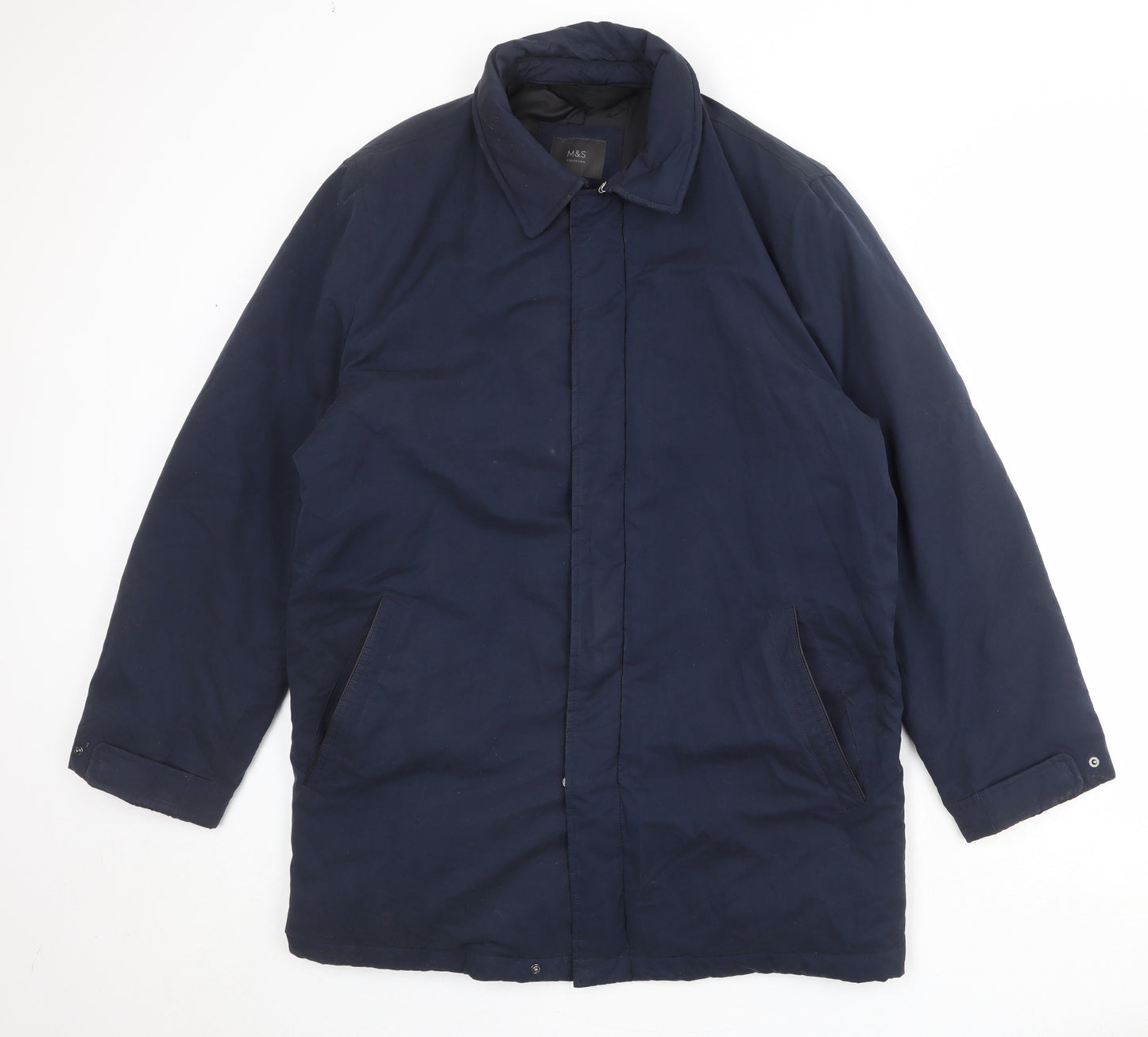 Marks and Spencer Mens Blue Jacket Size XL Zip