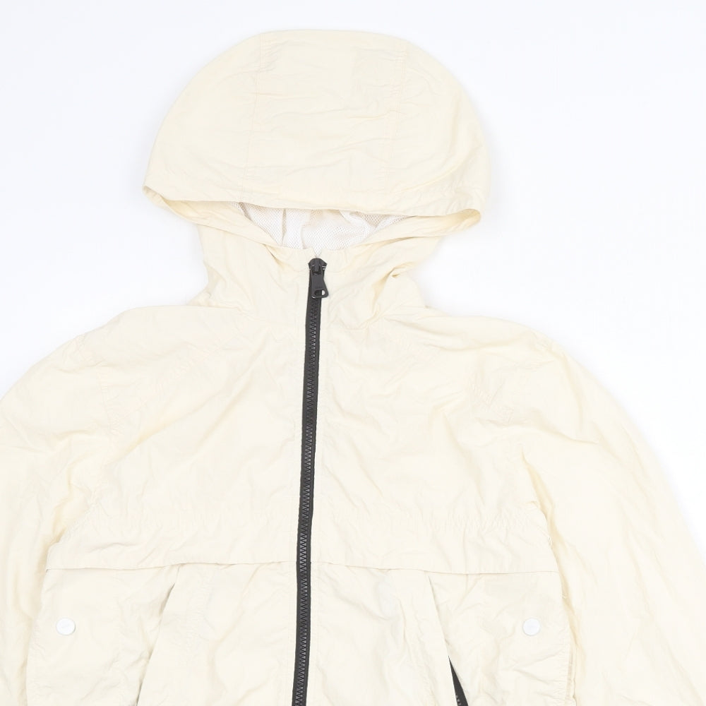 Zara Girls Beige Jacket Size 9 Years Zip