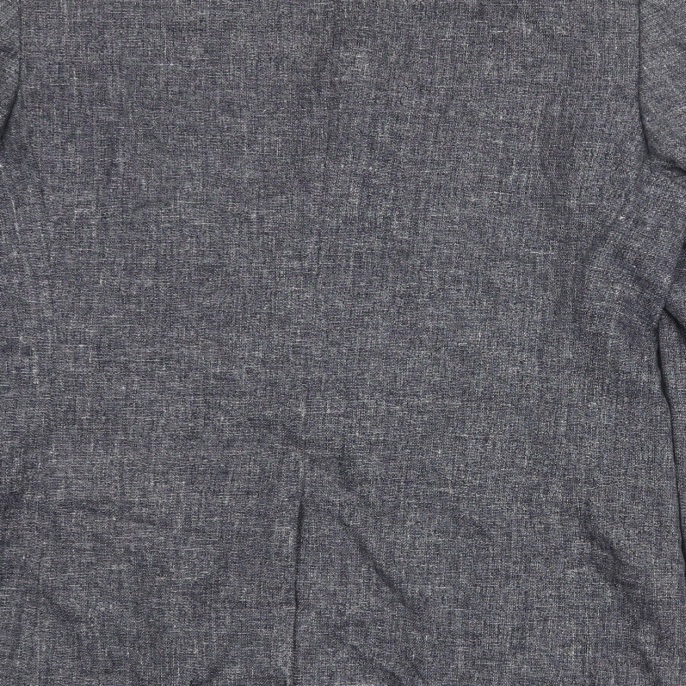 Autograph Mens Grey Cotton Jacket Blazer Size 44 Regular