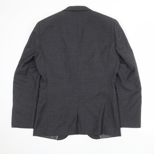 NEXT Mens Grey Wool Jacket Suit Jacket Size 40 Regular