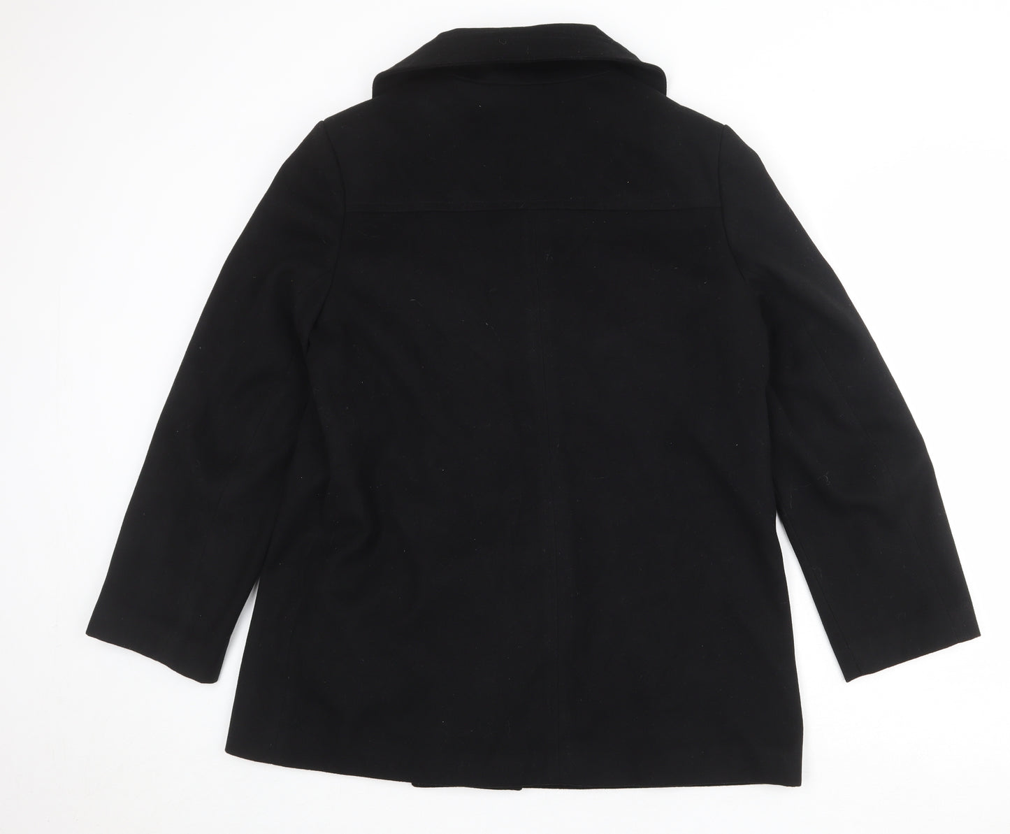 EWM Womens Black Jacket Size 14 Button