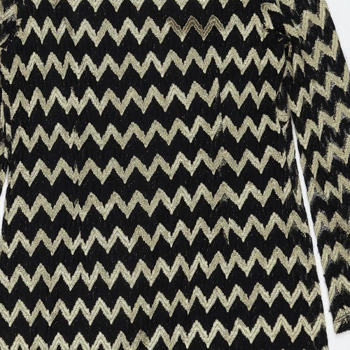 Roman Womens Multicoloured Geometric Polyester A-Line Size 18 Boat Neck Pullover
