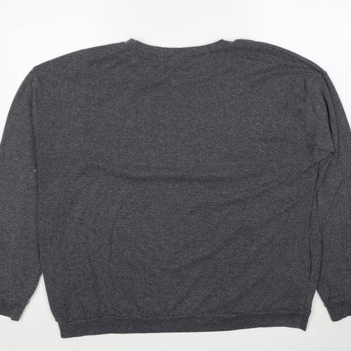 Blooming Jelly Womens Grey Polyester Pullover Sweatshirt Size XL Pullover - Easy Tiger