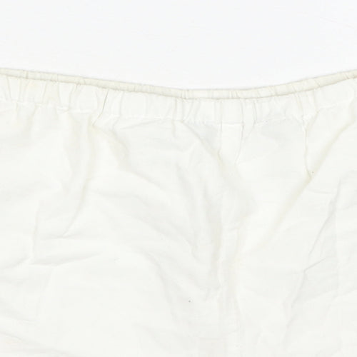 Polo Ralph Lauren Girls White Cotton Boyfriend Shorts Size 14 Years Regular