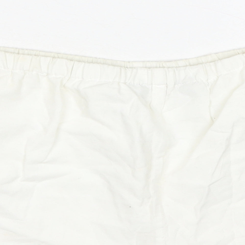 Polo Ralph Lauren Girls White Cotton Boyfriend Shorts Size 14 Years Regular
