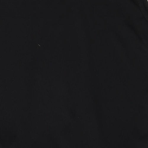 PRETTYLITTLETHING Womens Black Polyester Shift Size 10 Round Neck Pullover
