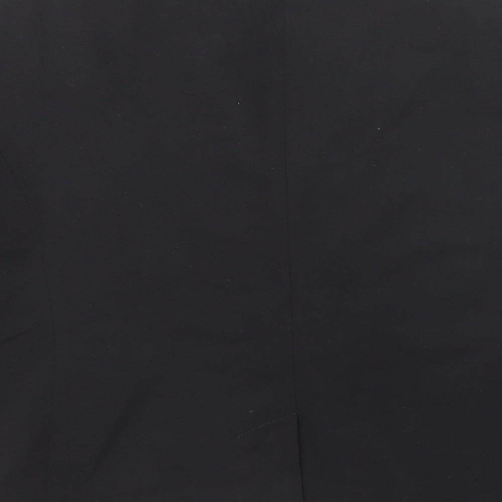 M&Co Womens Black Polyester Tuxedo Suit Jacket Size 20