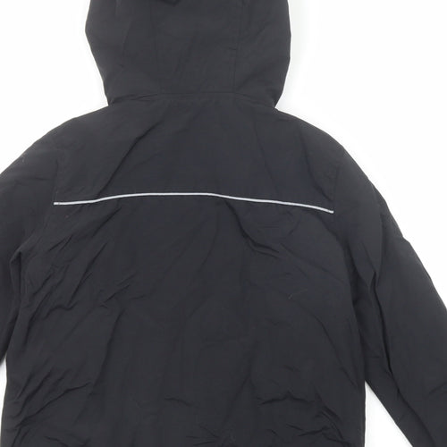 Blue Zoo Boys Black Windbreaker Jacket Size 8 Years Zip