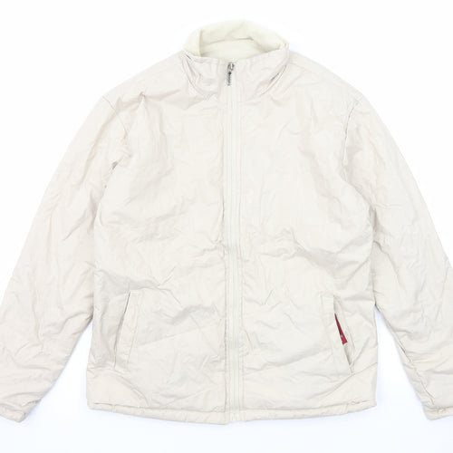 Luciana Womens Ivory Jacket Size XL Zip