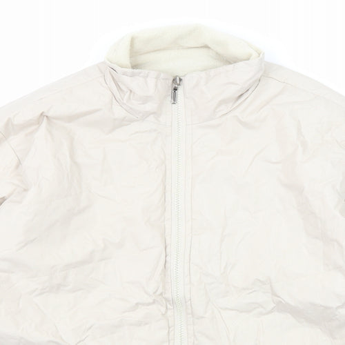 Luciana Womens Ivory Jacket Size XL Zip