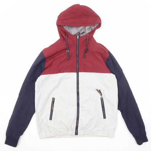 Burton Mens Multicoloured Geometric Jacket Size M Zip