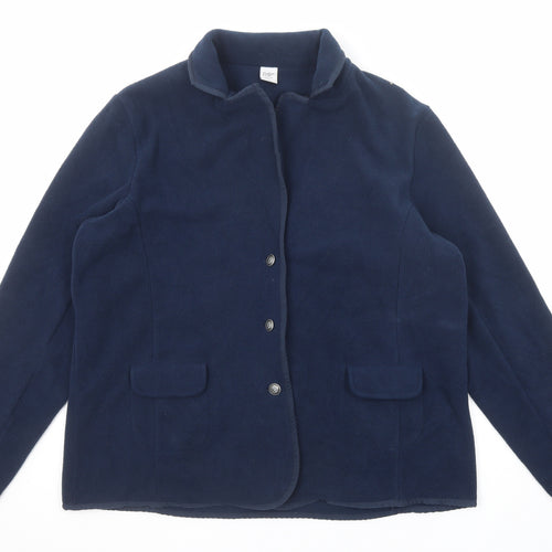 Cotton Traders Womens Blue Jacket Size 20 Button