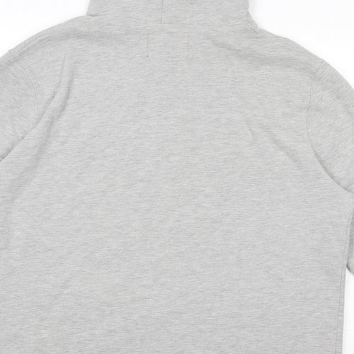 River Island Mens Grey Cotton Pullover Hoodie Size XL