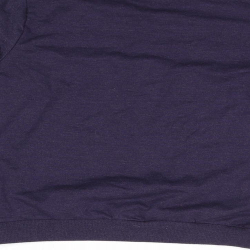 STRANGER THINGS Girls Purple Cotton Pullover Sweatshirt Size 13-14 Years Pullover