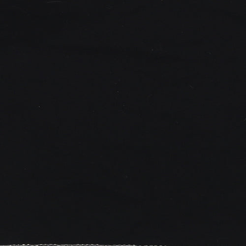 NEXT Womens Black Viscose Basic Blouse Size 8 Round Neck