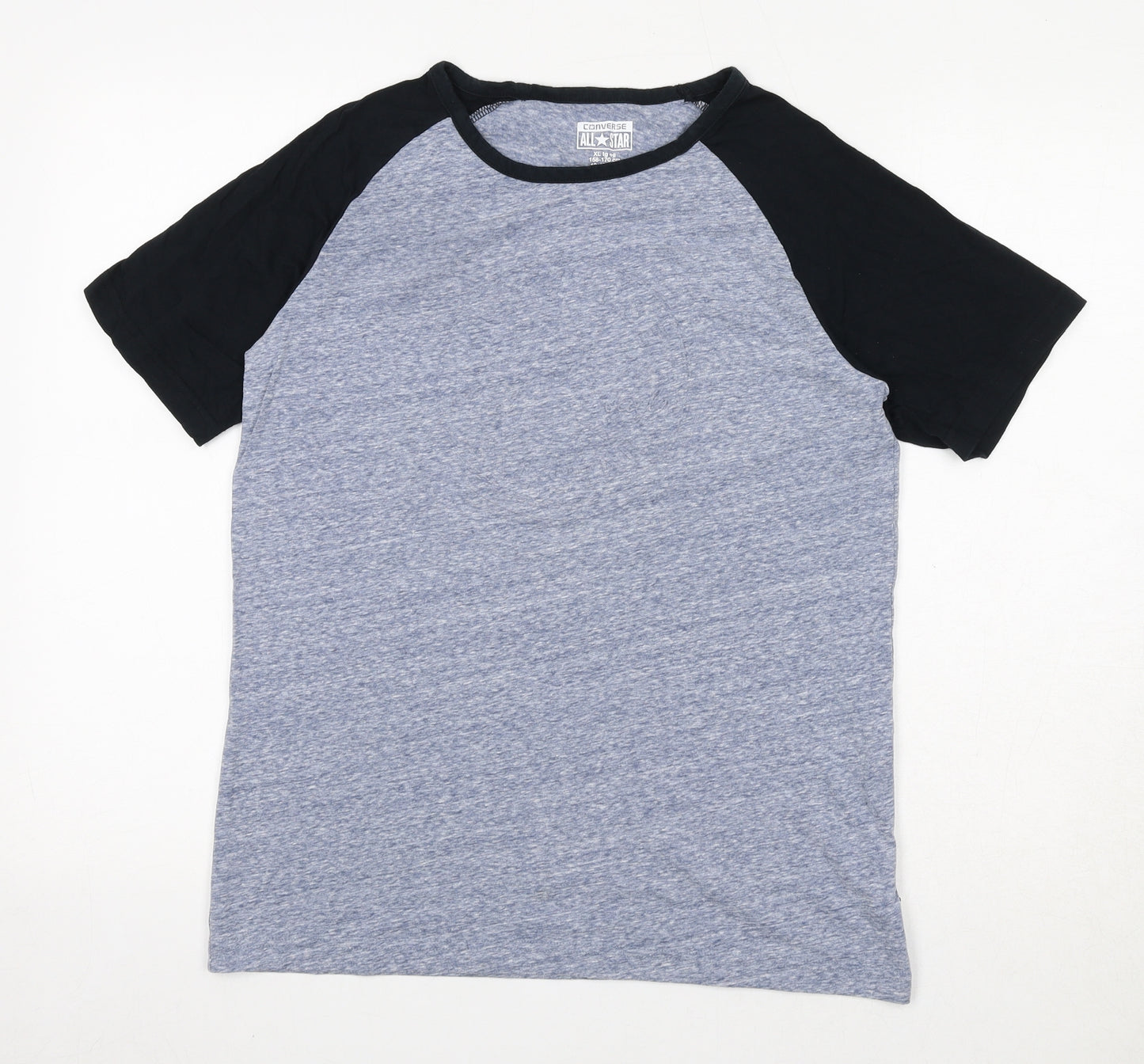 Converse Boys Blue Cotton Basic T-Shirt Size 13 Years Round Neck Pullover - Size 13-15 Years