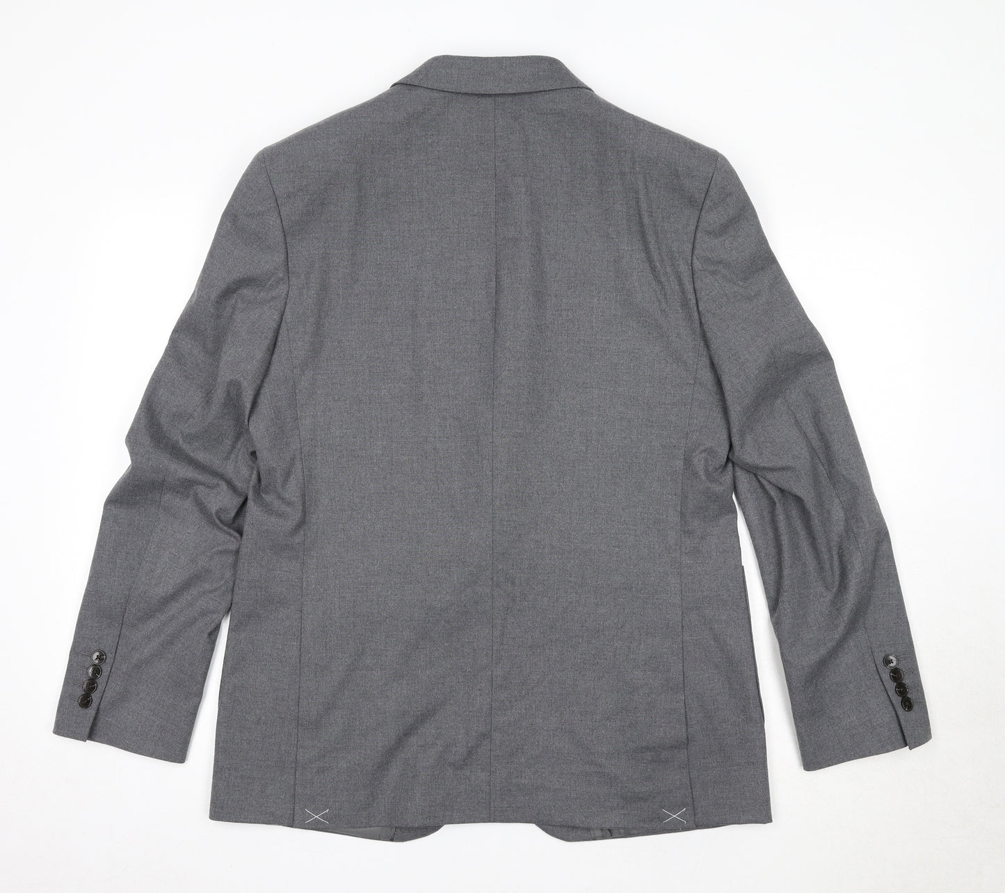 Autograph Mens Grey Polyester Jacket Suit Jacket Size 40 Regular