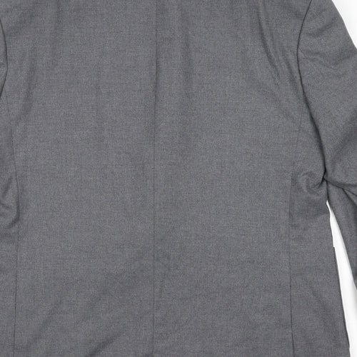 Autograph Mens Grey Polyester Jacket Suit Jacket Size 40 Regular