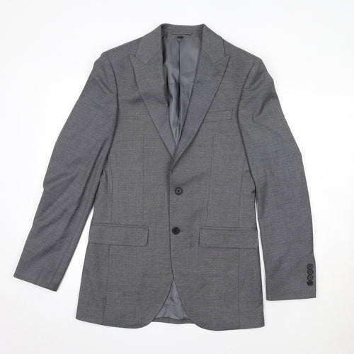 Marks and Spencer Mens Grey Polyester Jacket Suit Jacket Size 36 Regular