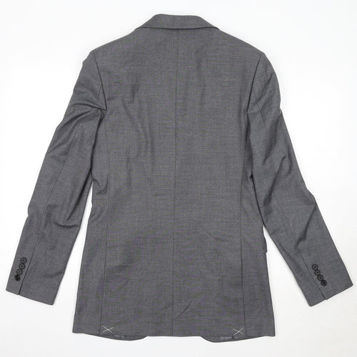 Marks and Spencer Mens Grey Polyester Jacket Suit Jacket Size 36 Regular