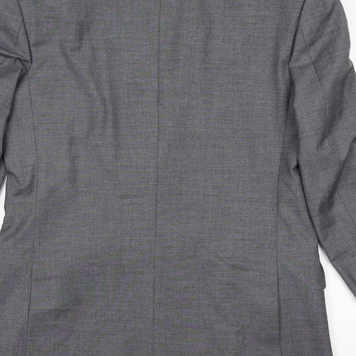 Marks and Spencer Mens Grey Polyester Jacket Suit Jacket Size 36 Regular
