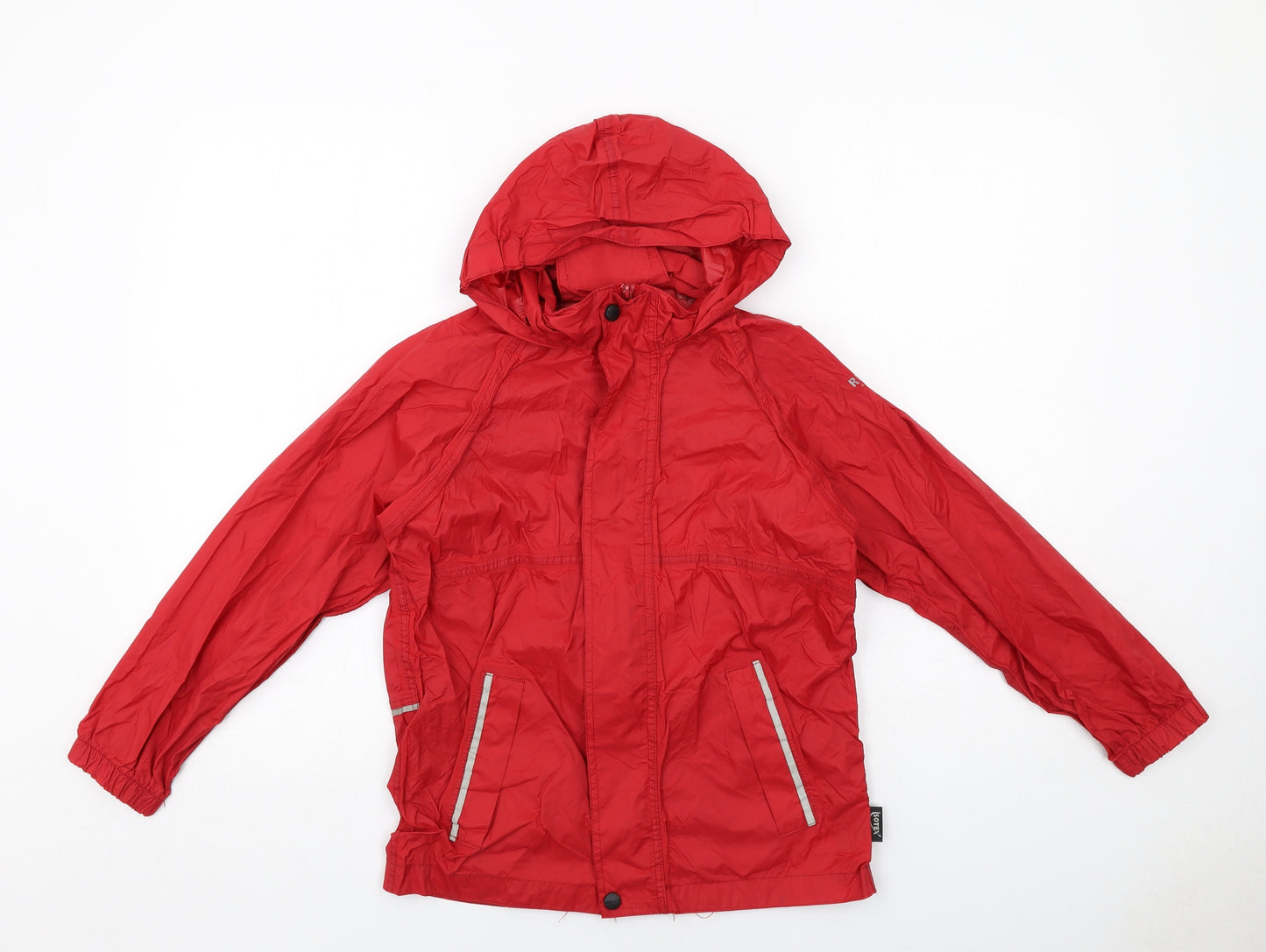 Regatta Boys Red Windbreaker Jacket Size 9-10 Years Zip