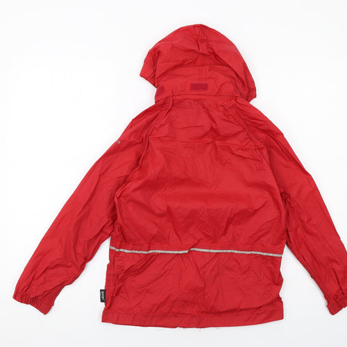 Regatta Boys Red Windbreaker Jacket Size 9-10 Years Zip