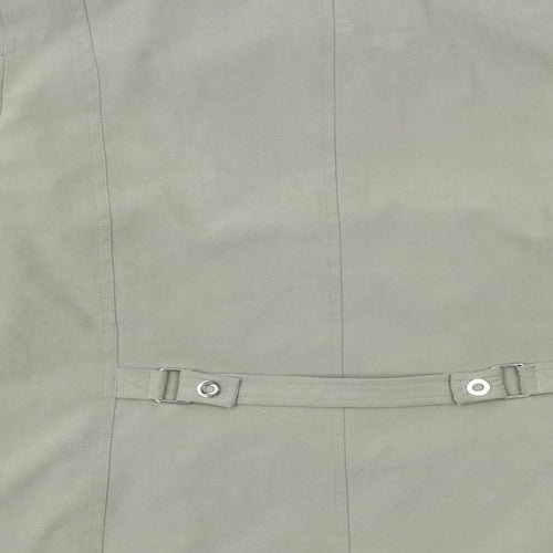 Finesse Womens Green Jacket Size 12 Snap