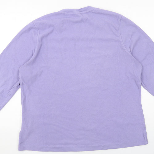 K-Way Womens Purple Polyester Pullover Sweatshirt Size XL Pullover