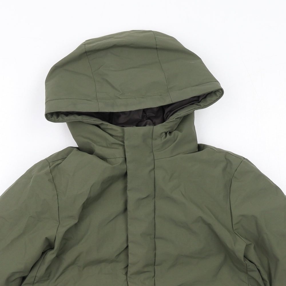 Zara Boys Green Windbreaker Jacket Size 4-5 Years Zip