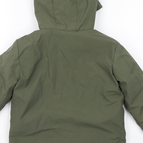 Zara Boys Green Windbreaker Jacket Size 4-5 Years Zip