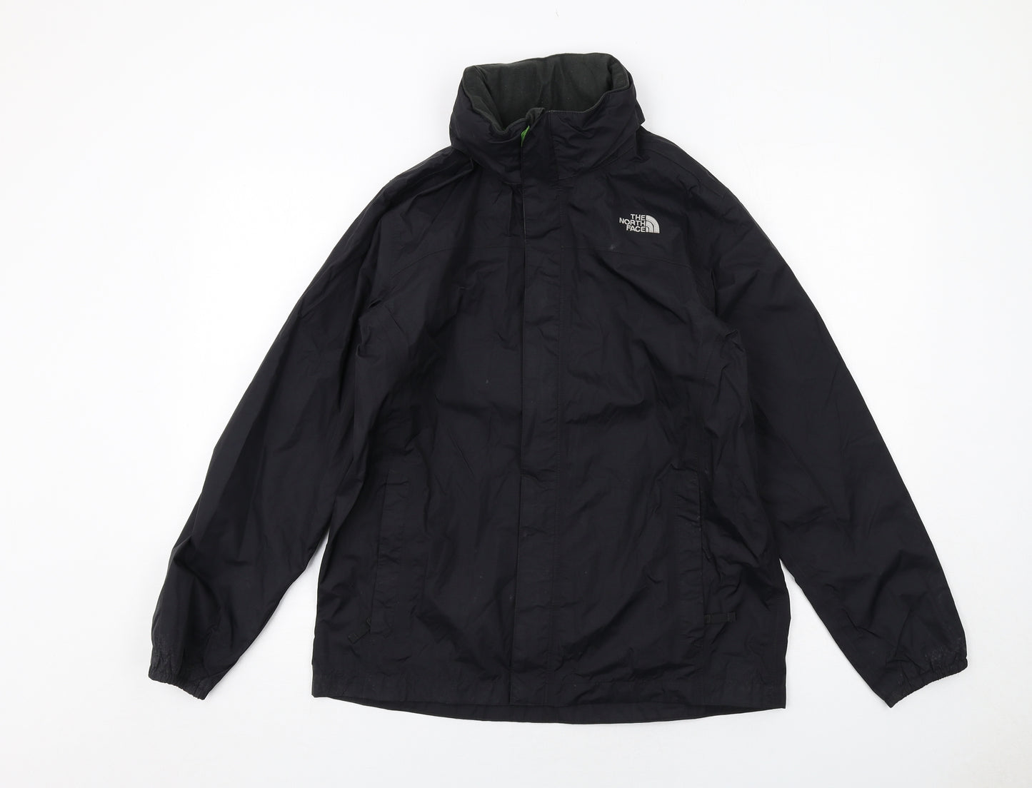 The North Face Boys Black Windbreaker Jacket Size XL Zip