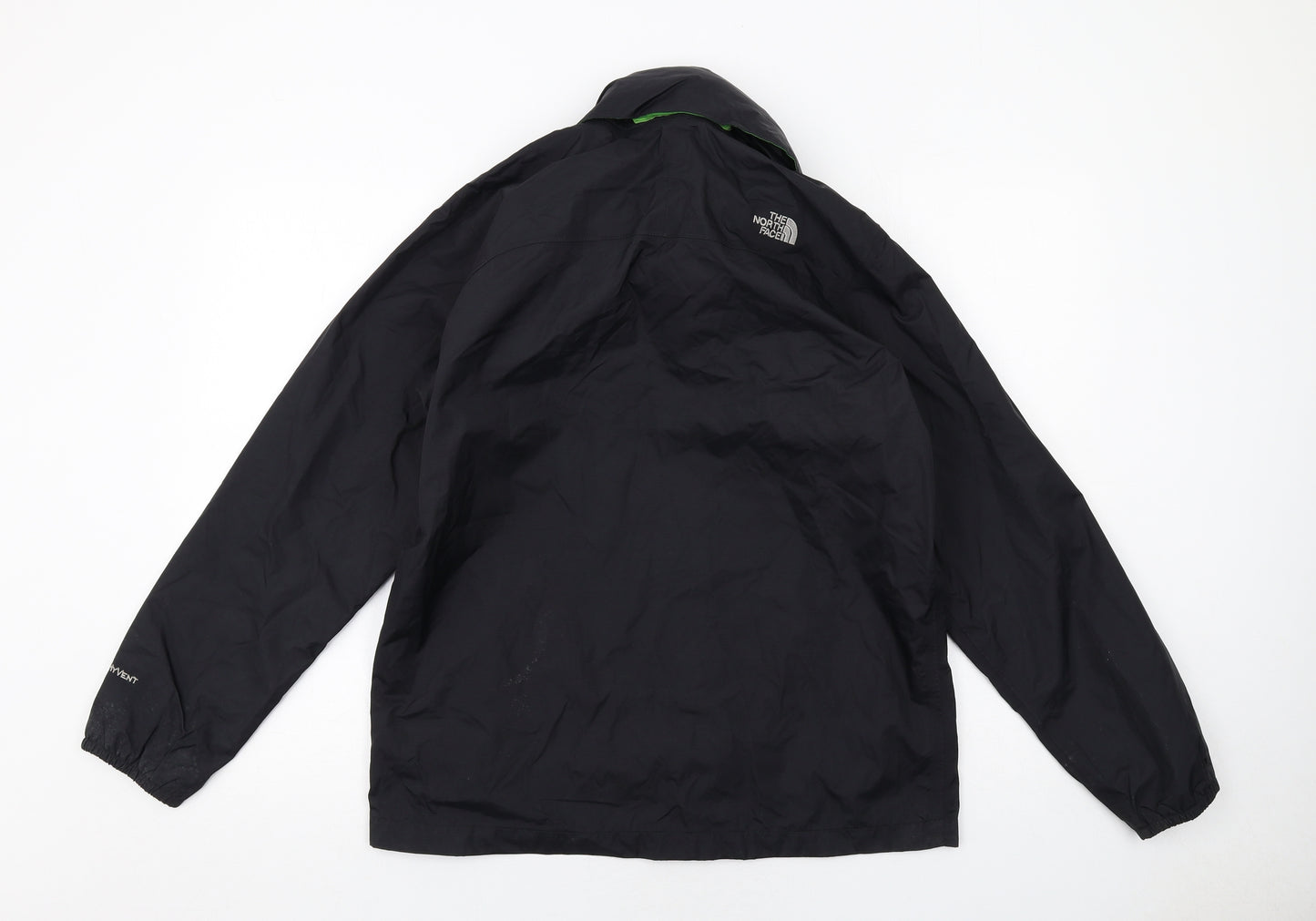 The North Face Boys Black Windbreaker Jacket Size XL Zip