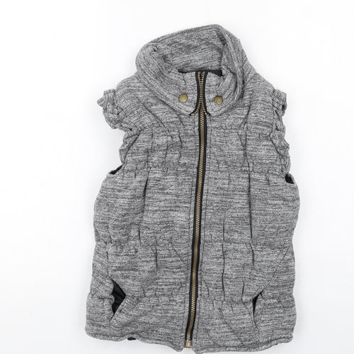 MODO Girls Grey Gilet Jacket Size M Zip