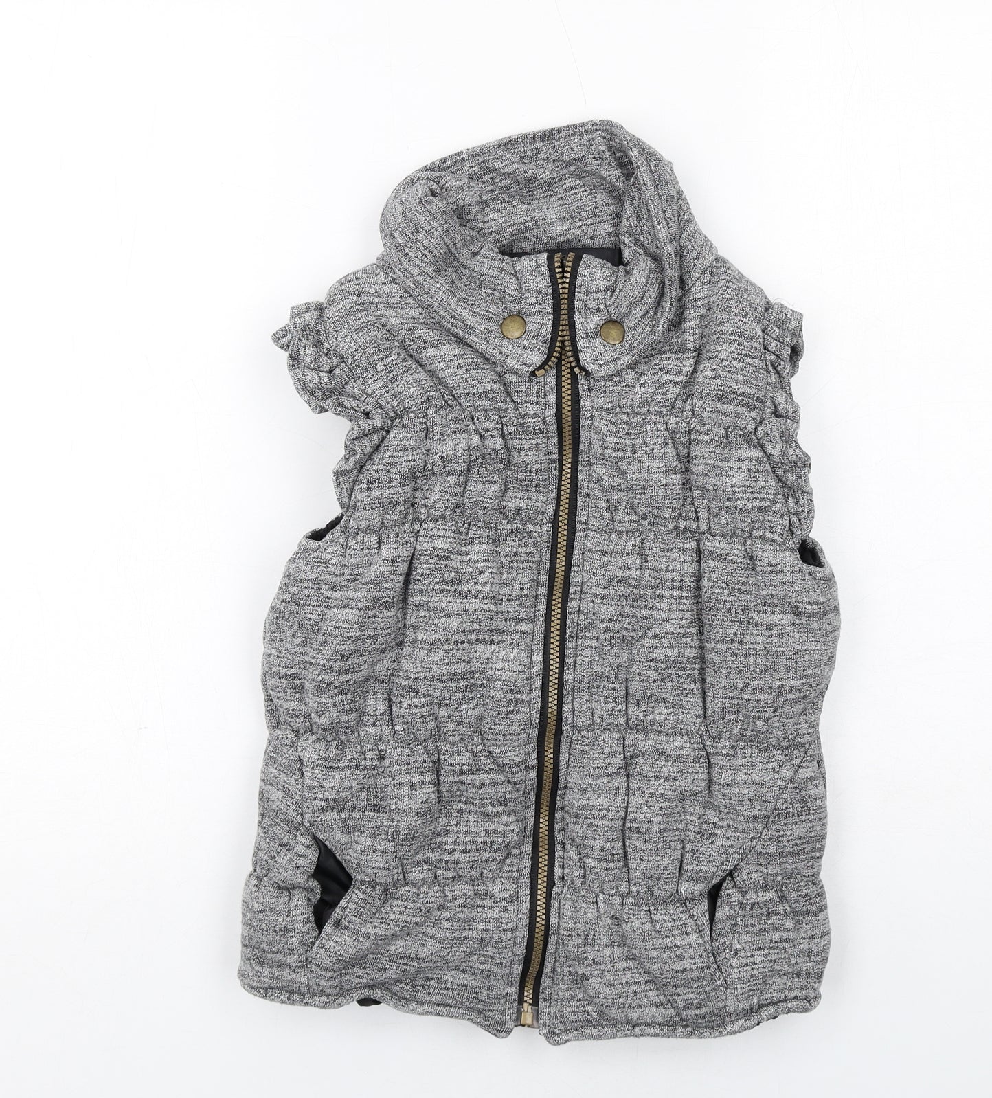MODO Girls Grey Gilet Jacket Size M Zip