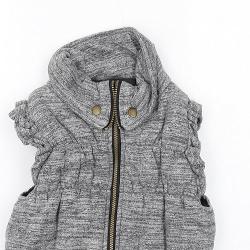 MODO Girls Grey Gilet Jacket Size M Zip