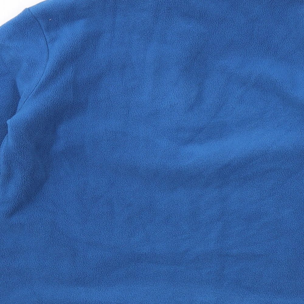 Lands' End Mens Blue Polyester Henley Sweatshirt Size M