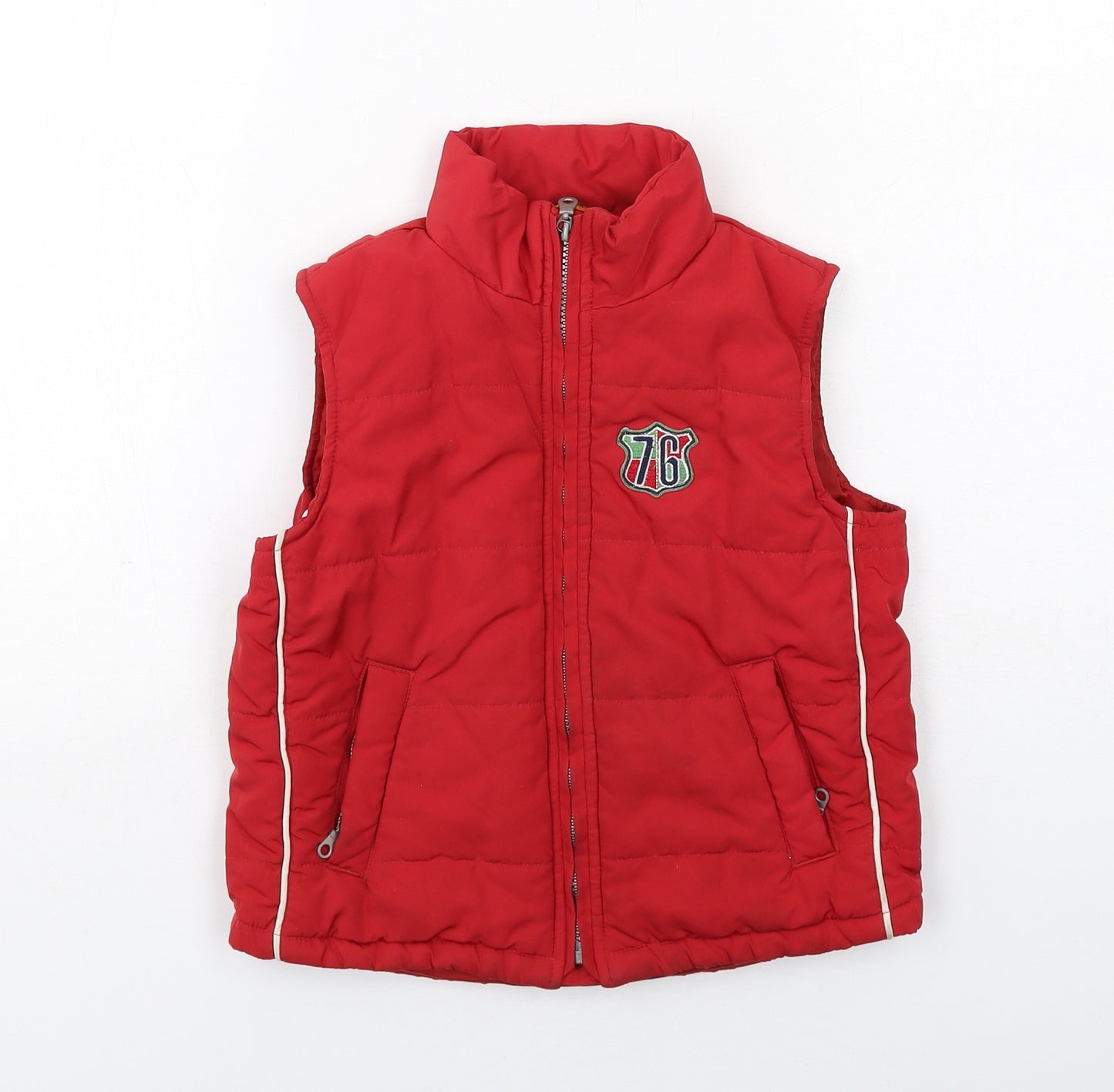 Masoral Boys Red Gilet Waistcoat Size 7 Years Zip