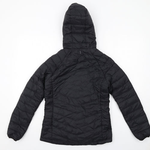 Mountain Warehouse Womens Black Quilted Jacket Size 8 Zip
