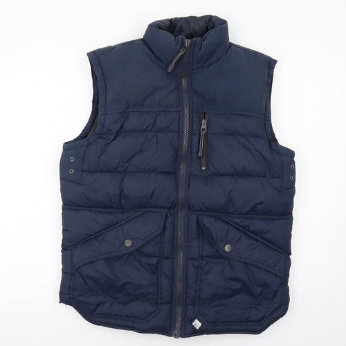 NEXT Mens Blue Gilet Jacket Size M Zip