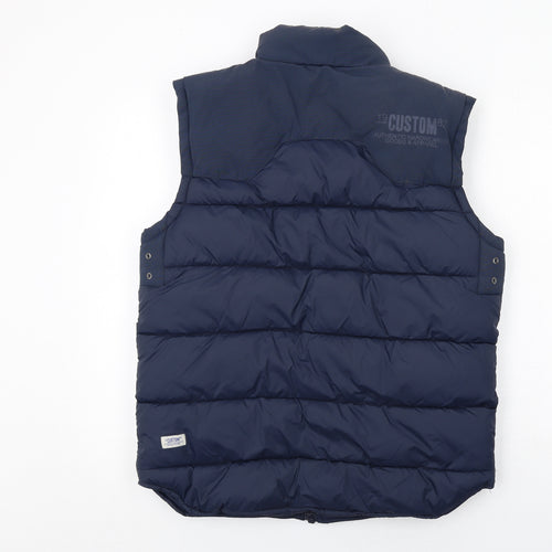 NEXT Mens Blue Gilet Jacket Size M Zip
