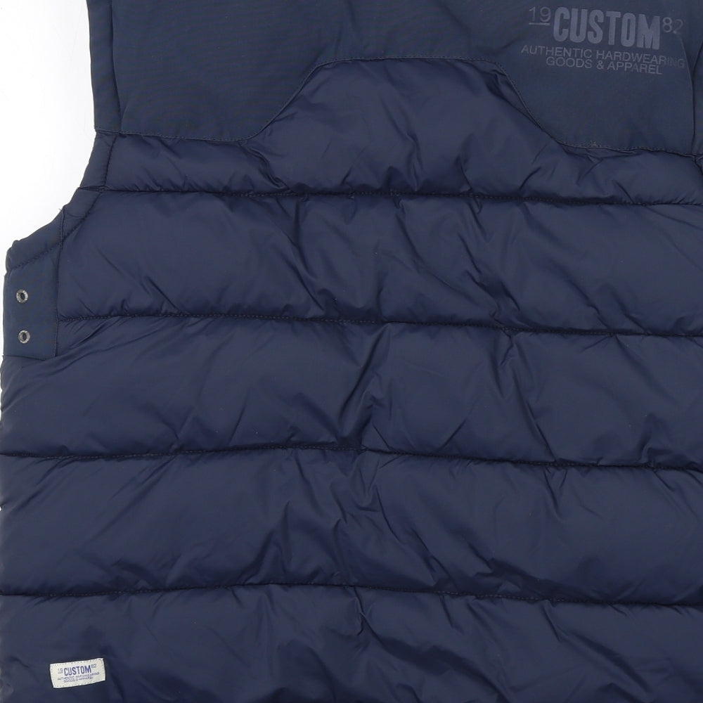 NEXT Mens Blue Gilet Jacket Size M Zip