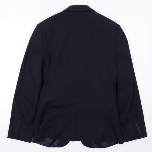 ASOS Mens Blue Polyester Jacket Suit Jacket Size 36 Regular