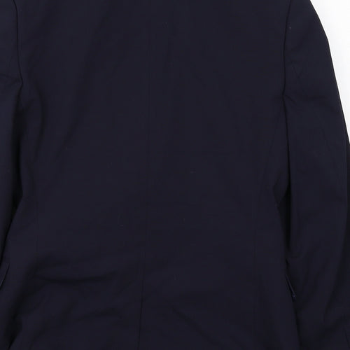 ASOS Mens Blue Polyester Jacket Suit Jacket Size 36 Regular