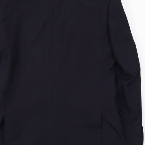 Debenhams Mens Blue Polyester Jacket Suit Jacket Size 38 Regular
