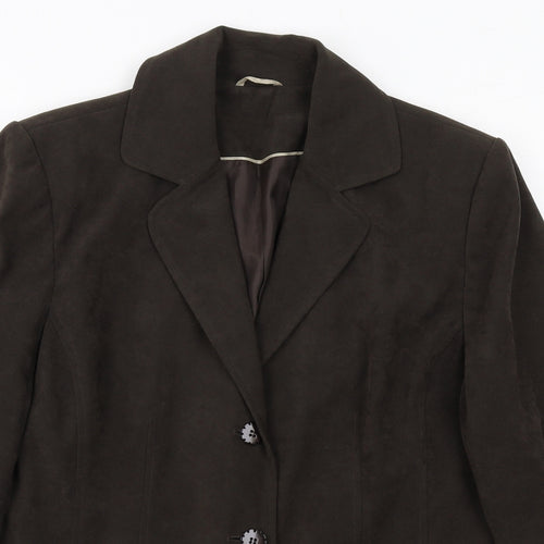 Berkertex Womens Green Jacket Blazer Size 16 Button