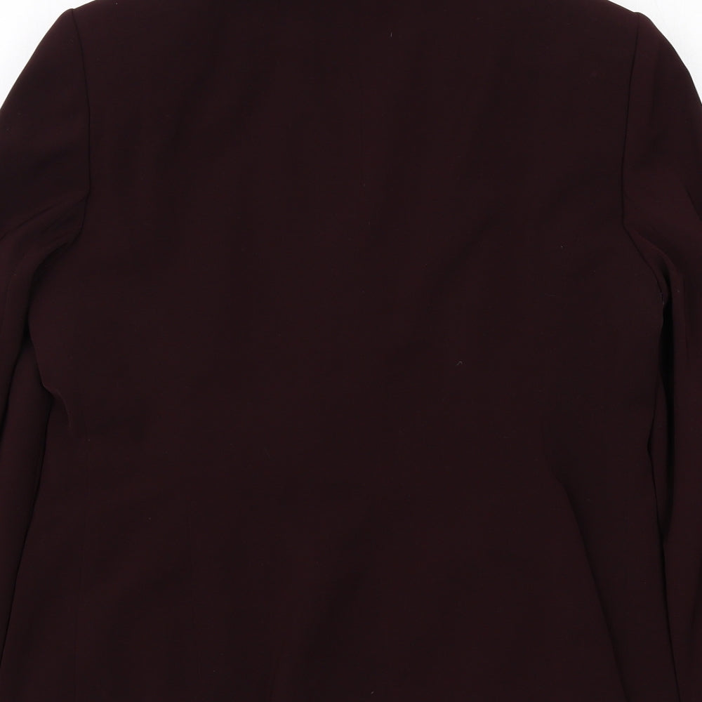 Laura Brook Womens Purple Polyester Jacket Blazer Size 14