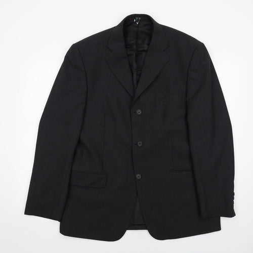 Ciro Citterio Mens Grey Wool Jacket Suit Jacket Size 40 Regular